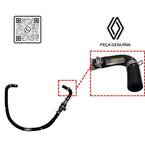 RN 079330 8201079330 MANGUEIRA DO TROCADOR DE CALOR DO CAMBIO CVT CVALVULA FLUE - 4